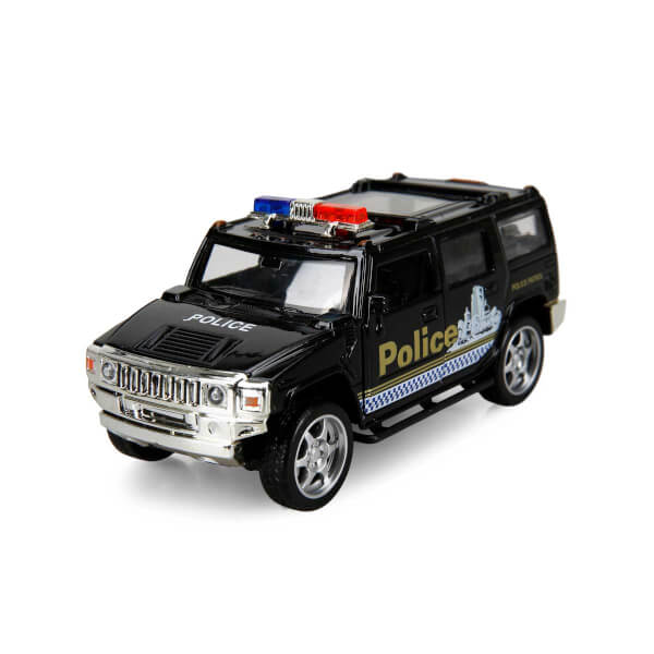 Maxx Wheels Işıklı Polis Jeep Model Arabalar 12 cm.
