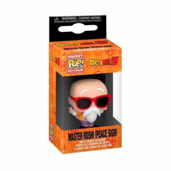 Funko Pop Anahtarlık: Dragon Ball Z Master Roshi (Peace Sign)