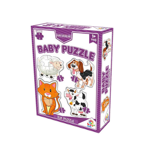 2 + 3 + 4 + 5 Parça Baby Puzzle: Hayvanlar