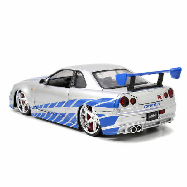 1:24 Fast Furious Brian’s Nissan Skyline GT-R Araba