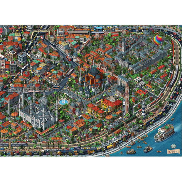 3000 Parça Puzzle : Fractal İstanbul 