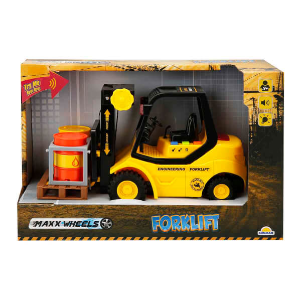 Maxx Wheels Sesli ve Işıklı Forklift 24 cm.