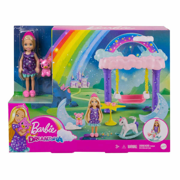 Barbie Dreamtopia Chelsea ve Eğlenceli Dünyası Oyun Seti GTF48