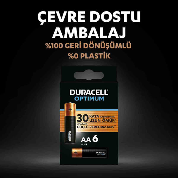 Duracell Optimum AA Kalem Pil 6'lı
