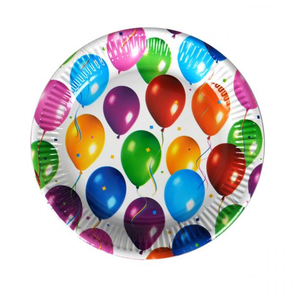 Balons 8'li Tabak 23 cm.