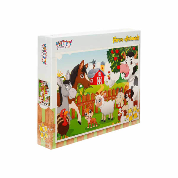 60 Parça Puzzle: Çiftlik Hayvanları