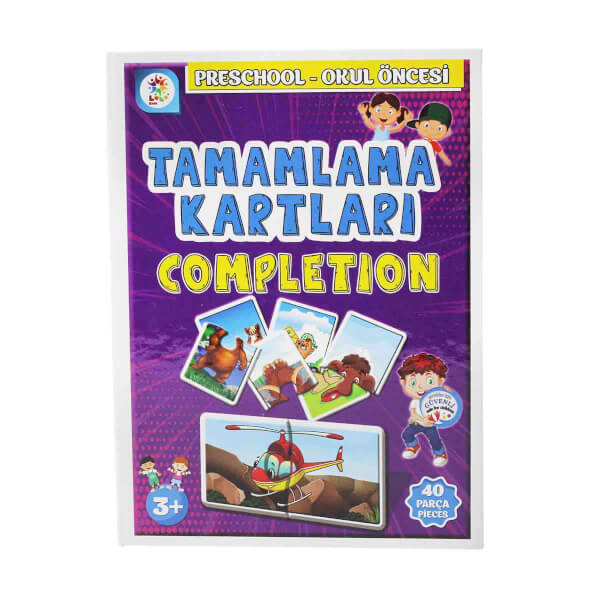 Tamamlama Kartları Okul Öncesi Oyun Seti 40 Parça