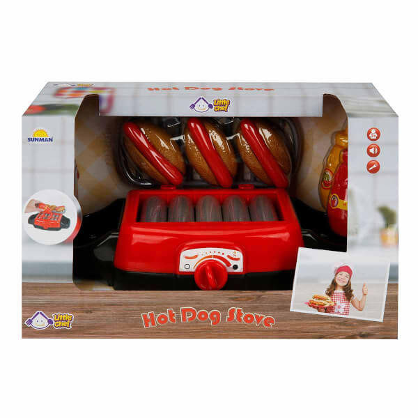 Little Chef Sesli ve Işıklı Hot Dog Izgara Oyun Seti