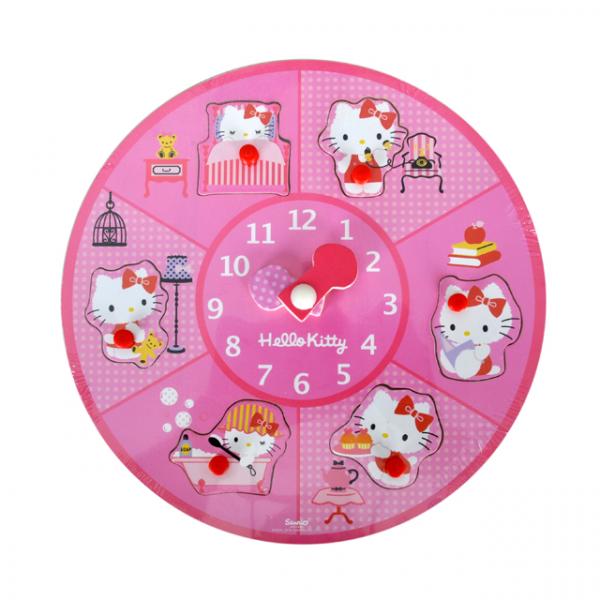 Hello Kitty Ahşap Bultak Saatli 