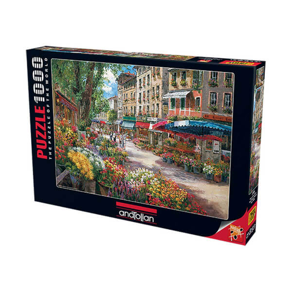 1000 Parça Puzzle : Paris Çiçek Pazarı 