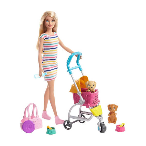 Barbie Ve Kopekleri Geziyor Oyun Seti Ghv92 Toyzz Shop