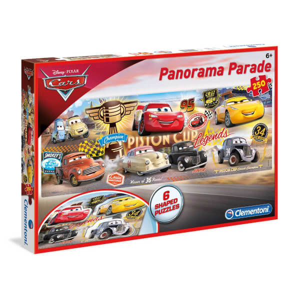250 Parça Puzzle : Panorama Parade Cars