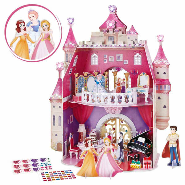 95 Parça 3D Puzzle: Prenses Doğum Günü Şatosu 