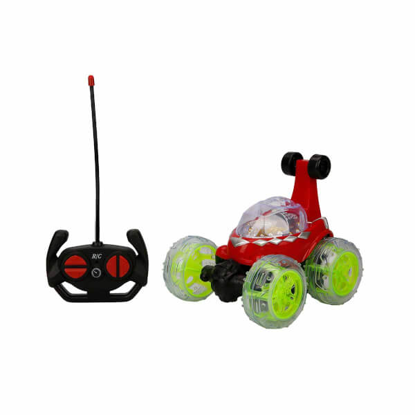 Uzaktan Kumandalı Stunt Taklacı 360 Derece Dönen Işıklı Araba  19 cm.