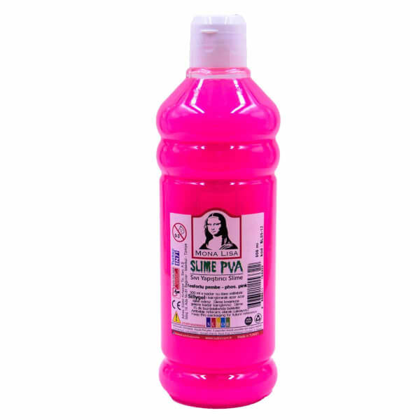 Sıvı Yapıştırıcı Slime Jeli Fosforlu Pembe 500 ml