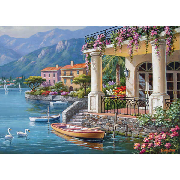 3000 Parça Puzzle : Körfezdeki Villa