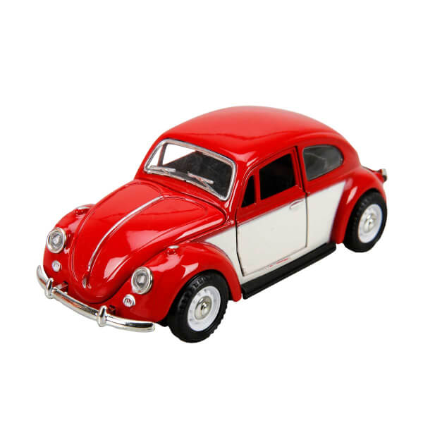 Sesli ve Işıklı Çek-Bırak Beetle Araba 12 cm.