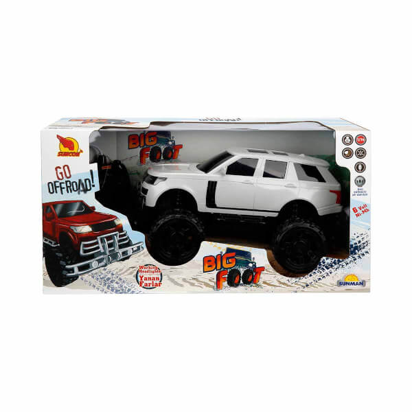 1:14 Uzaktan Kumandalı Big Foot Usb Şarjlı Jeep 34 cm.