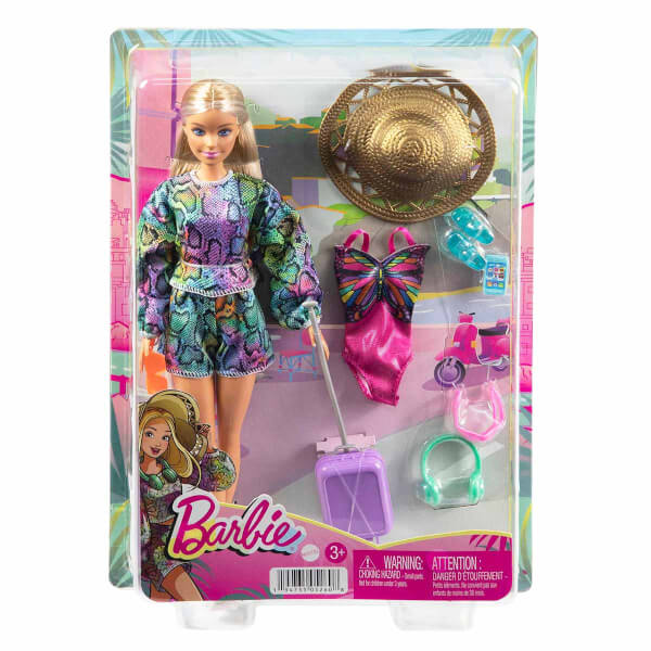 Barbie Tatile Gidiyor Bebeği HGM54
