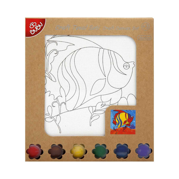 BuBu Craft Tuval Boyama Seti 15 x 15 cm.