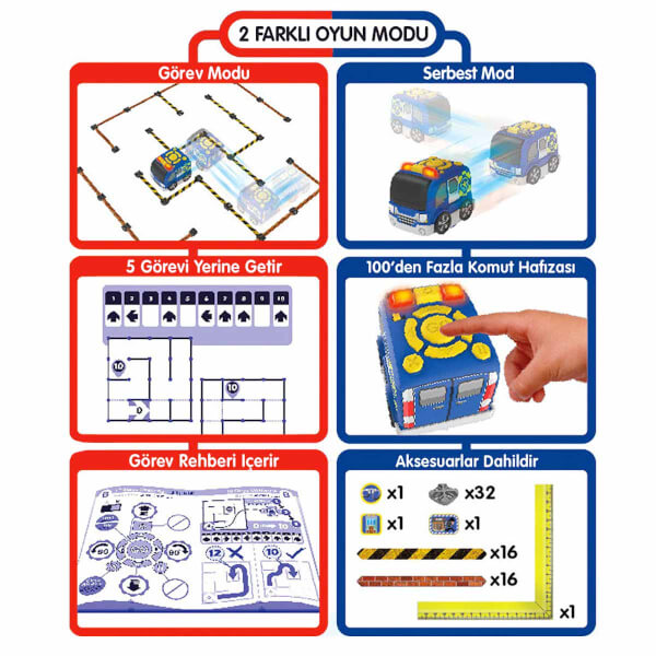 Silverlit Tooko Programlanabilen Polis Aracı Oyun Seti