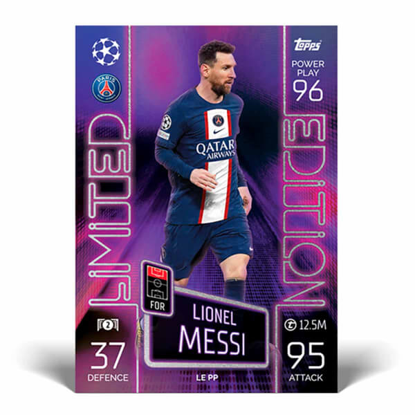 UEFA Şampiyonlar Ligi 22/23 Sezonu Match Attax-Metal Kutu Destek Paketi