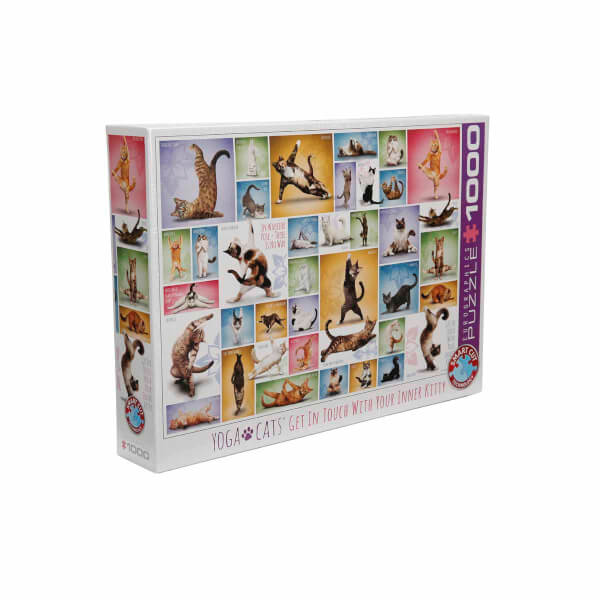 1000 Parça Puzzle : Yoga Cats 