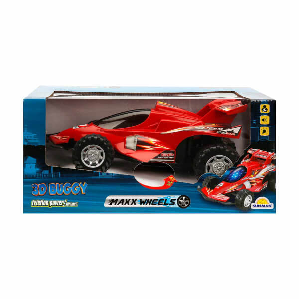 Sesli ve Işıklı 3D Buggy Sürtmeli Araba