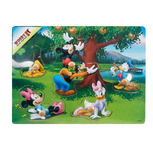 Mickey Mouse Ahşap Bultak Tutmalı