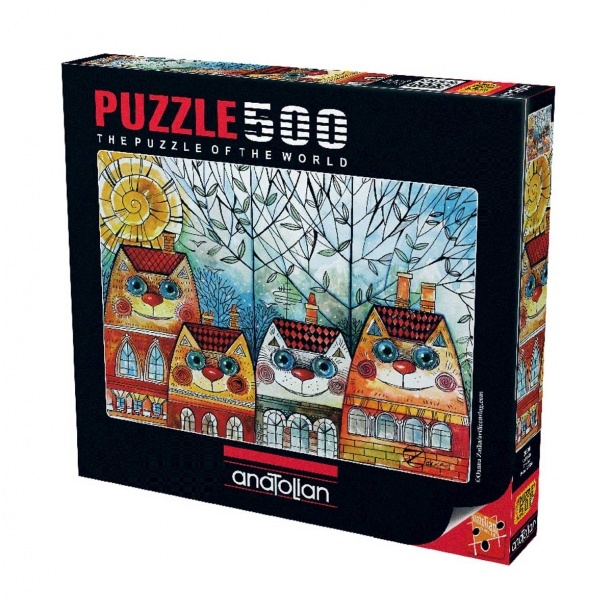 500 Parça Puzzle : Kedi Evler