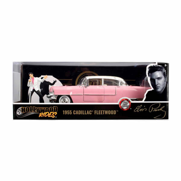 1:24 1955 Cadillac Fleetwood Model Araba ve Elvis Presley Figür