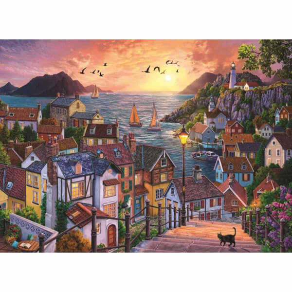 1000 Parça Puzzle : Sahilde Günbatımı
