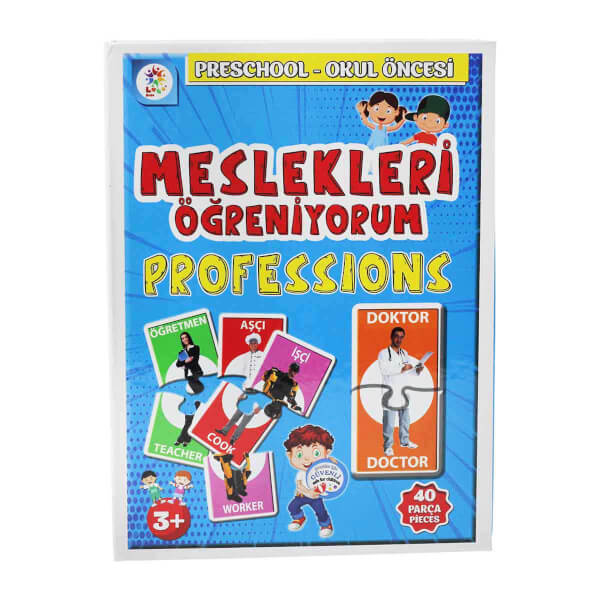 Meslekleri Öğreniyorum Okul Öncesi Eğitim Seti 40 Parça