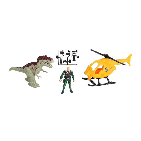 Sesli ve Işıklı Dino Valley Helikopter Oyun Seti