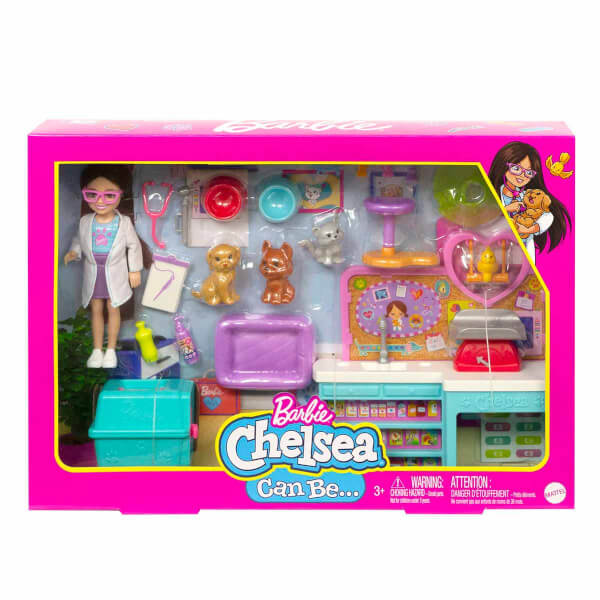 Barbie Chelsea Meslekleri Öğreniyor Veteriner Oyun Seti HGT12