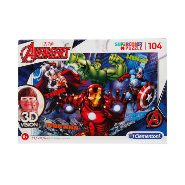 104 Parça 3D Puzzle : Avengers 