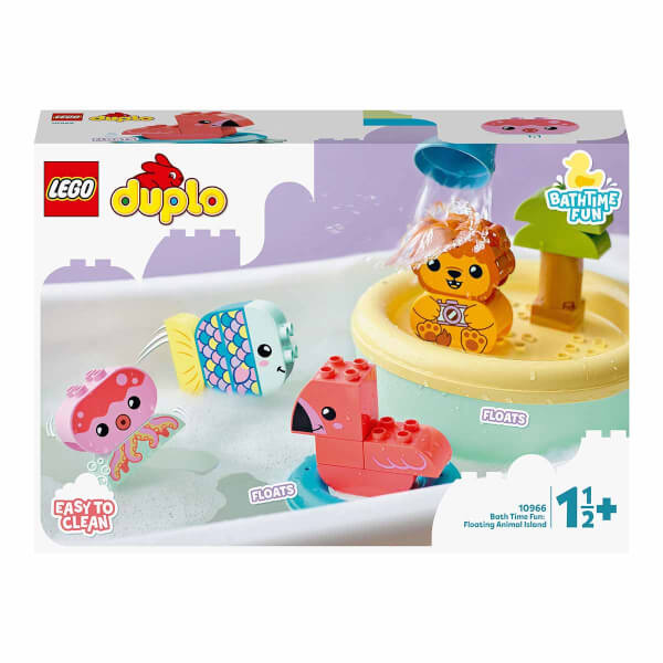 LEGO DUPLO İlk Banyo Zamanı Eğlencesi: Yüzen Hayvan Adası 10966