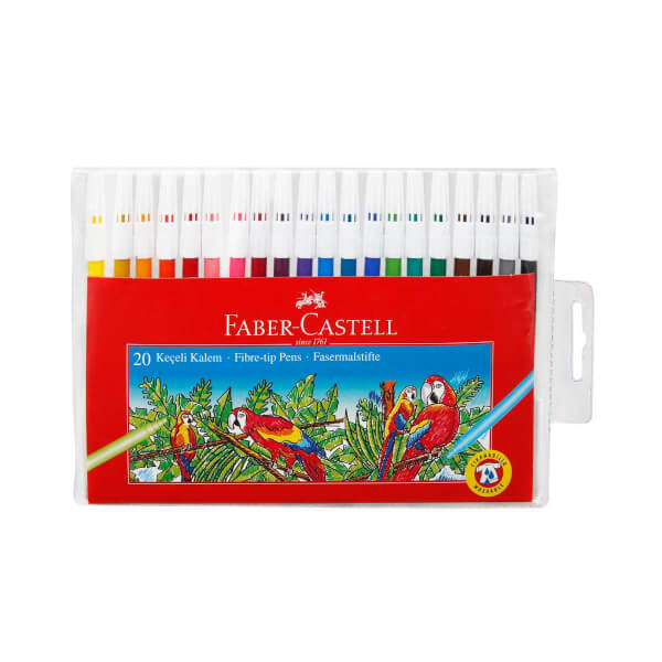 Faber Castell 20 Renk Keçeli Kalem 