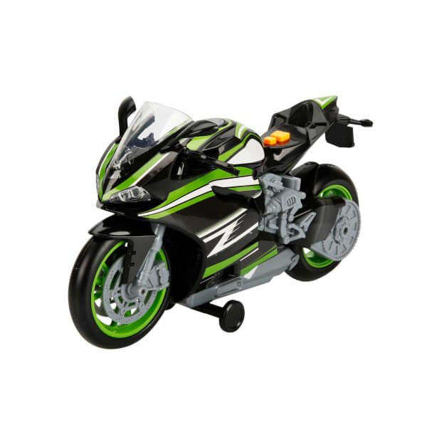 Teamsterz Sesli ve Işıklı Yeşil Motosiklet 27 cm.