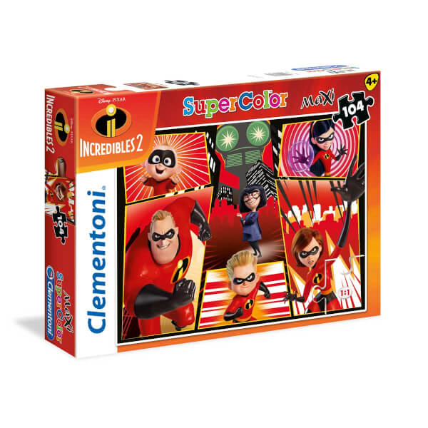 104 Parça Maxi Puzzle : The Incredibles 2