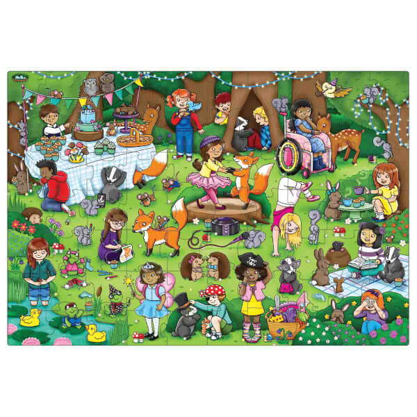 70 Parça Puzzle : Woodland Party