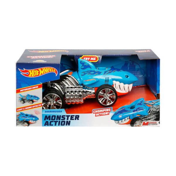Hot Wheels Sesli ve Işıklı Monster Action Köpek Balığı Araba 22 cm.