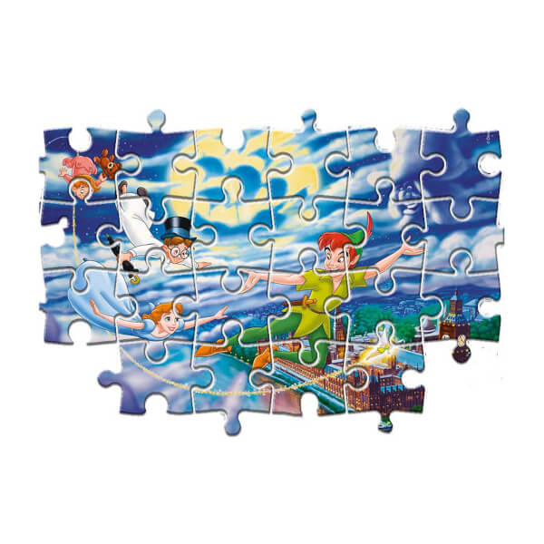 2 x 60 Parça Puzzle : Disney Peter Pan + The Jungle Book