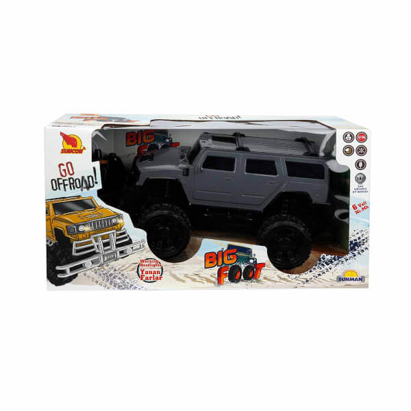 1:14 Uzaktan Kumandalı Big Foot Usb Şarjlı Hummer 34 cm.