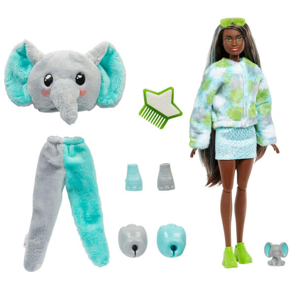 Barbie Cutie Reveal Jungle Serisi Oyuncak Bebek Desteği HKP97
