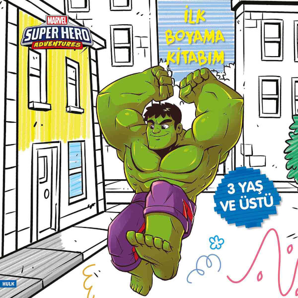 Marvel Super Hero Adventures Hulk İlk Boyama Kitabım 