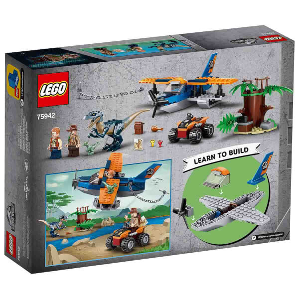 jurassic world velociraptor lego set