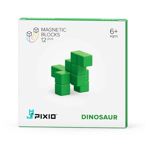 Pixio Green Dinosaur İnteraktif Mıknatıslı Manyetik Blok