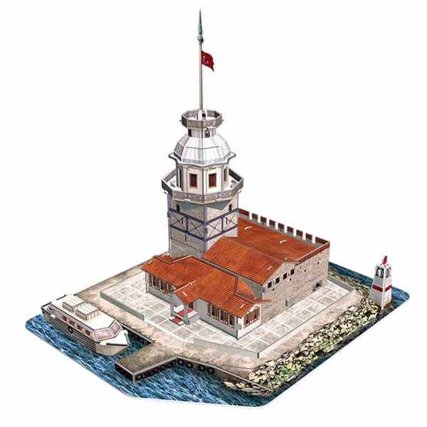 66 Parça 3D Puzzle: Kız Kulesi