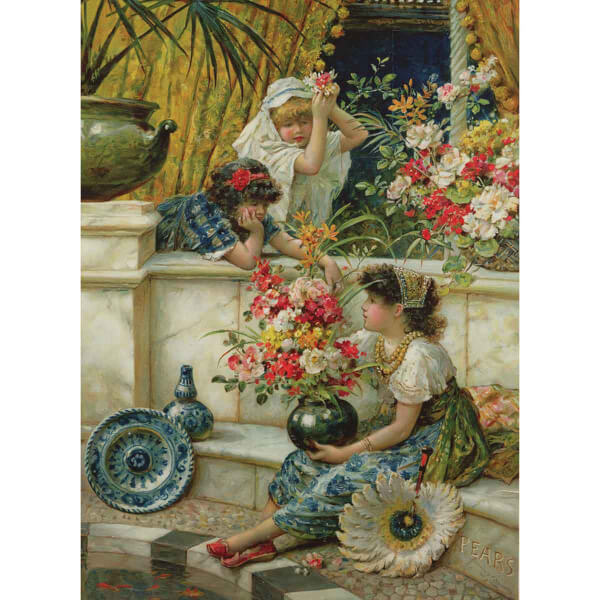 1000 Parça Puzzle: Doğu'nun Çiçekleri